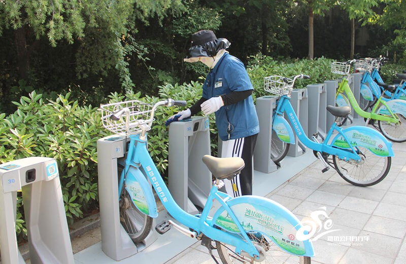 潍坊公共自行车：提前行动，服务中考考生乐享出行8