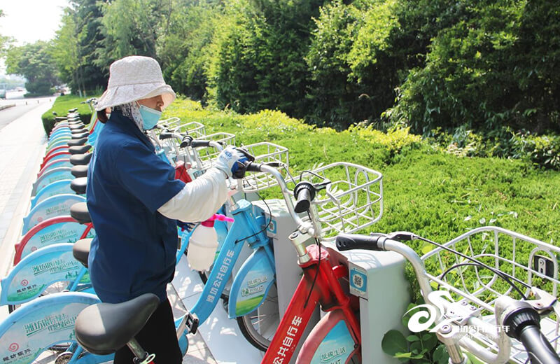 潍坊公共自行车全力保障高考绿色出行4